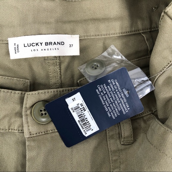 Lucky Brand Green Utility Boyfriend Cropped Pants - Picture 6 of 7